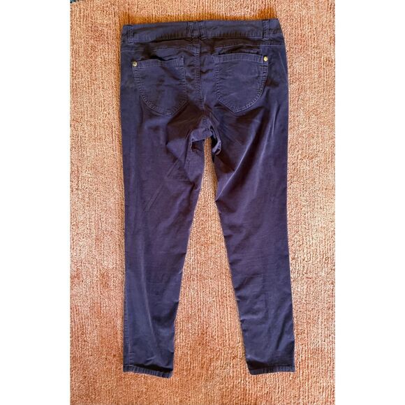 Jolt Purple Corduroy Skinny Pants Size 11 Cotton Stretch - Picture 8 of 9